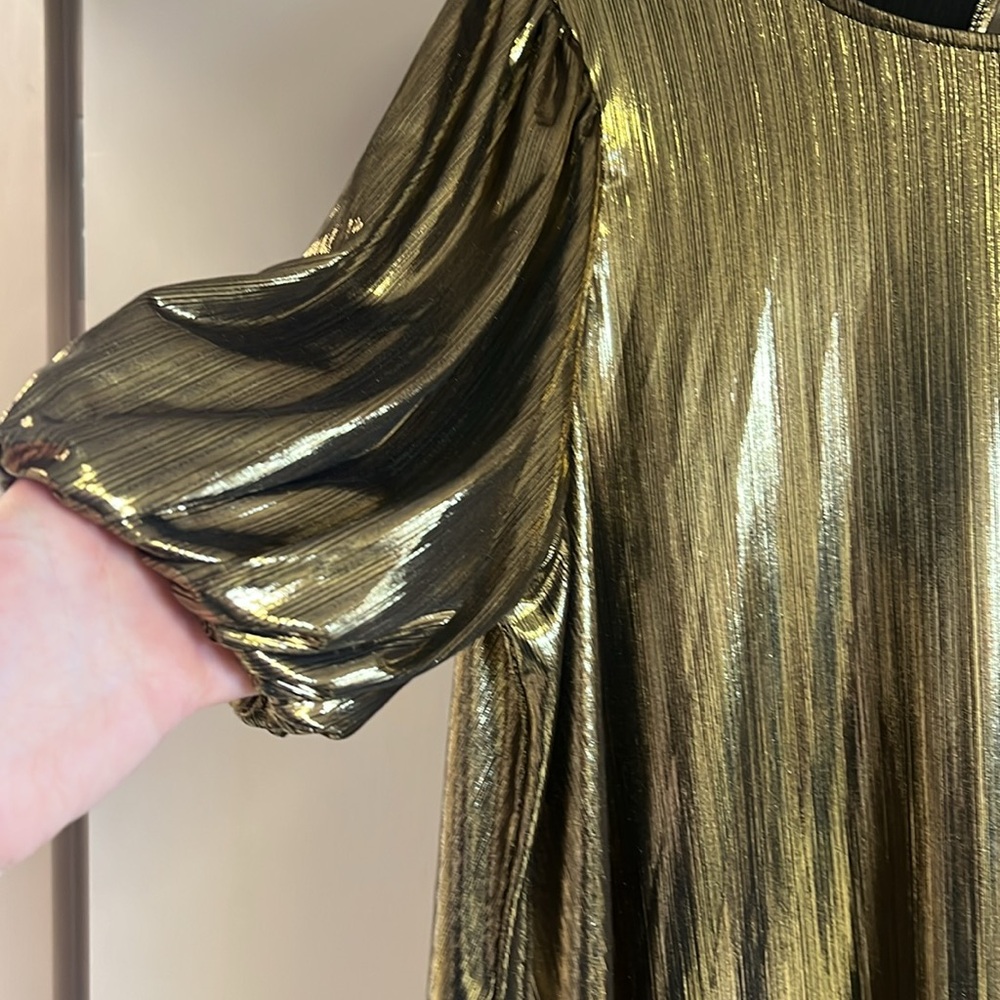 Gold Metallic Dress - Picture 2 of 5